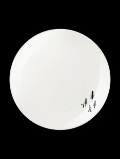 dessertteller, heart in the snow