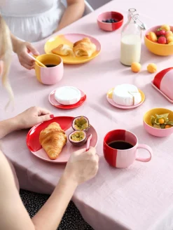 dessertteller, passion fruit smoothie