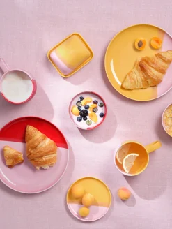 dessertteller, strawberry smoothie