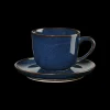 espressotasse mit unterteller, midnight blue
