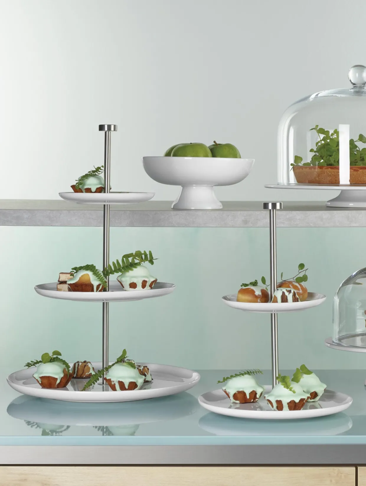 etagere 3-stufig, flach