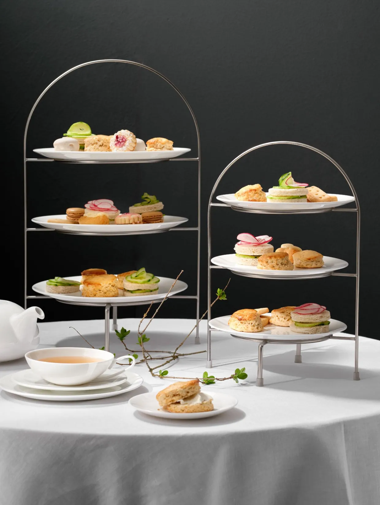 etagere 3-stufig, für essteller