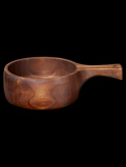 holzschale mit griff, akazie m