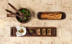 holzschale mit griff, akazie m