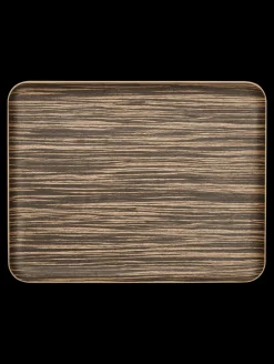 holztablett rechteckig, ebony