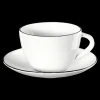 kaffeetasse mit unterteller, ligne noire