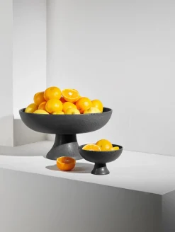 obstschale auf fuß, black iron