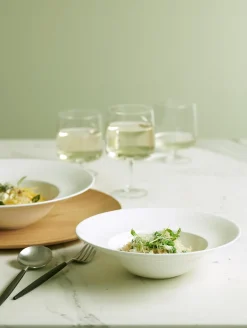 pasta gourmetteller, mit fahne