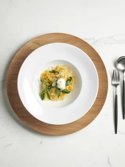 pasta gourmetteller, mit fahne