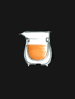 sauciere mit deckel, doppelwandig