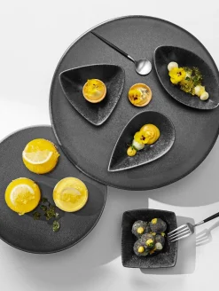 schälchen quadratisch, black iron