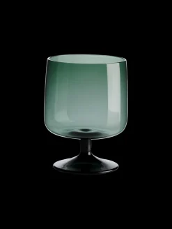 stielglas, grün