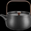 teekanne mit Holzgriff, black