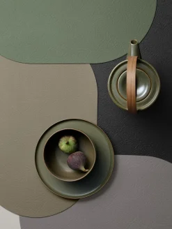 tischset oval, black