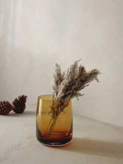 vase/windlicht, amber