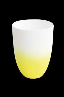 vase/windlicht, gelb