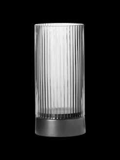 windlicht mit porzellanfuß, clear