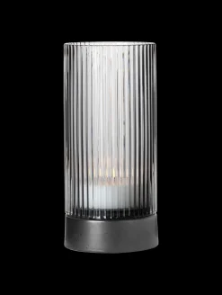 windlicht mit porzellanfuß, clear